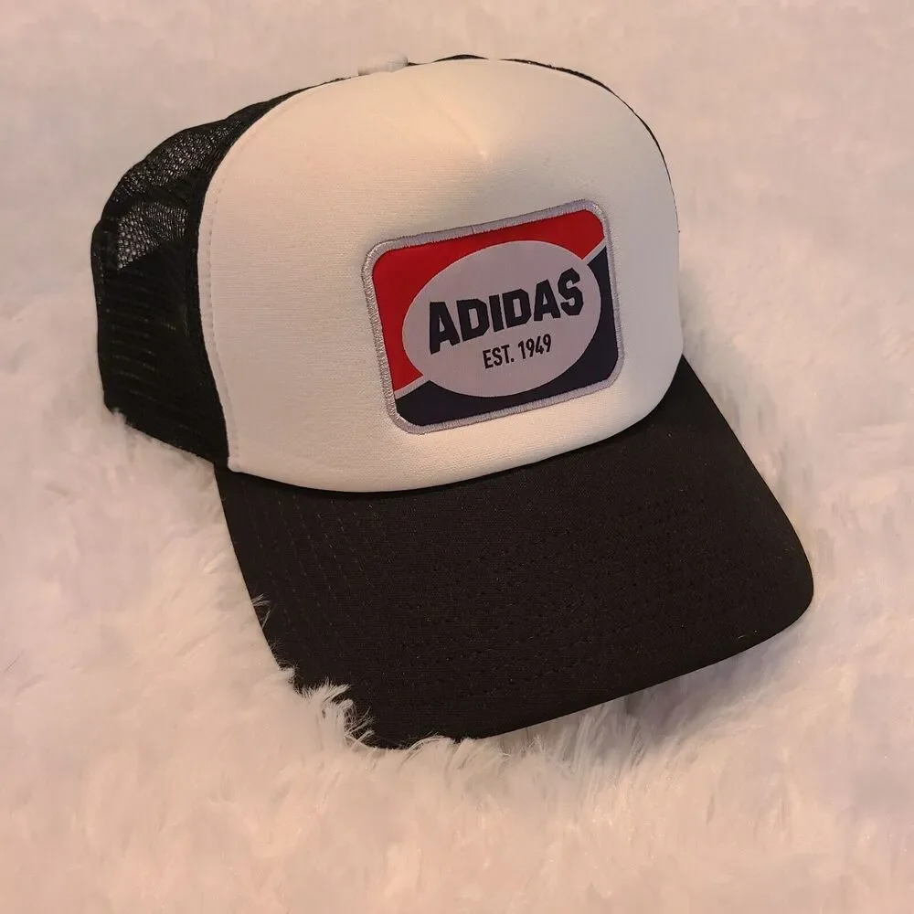 Adidas Mens Logo Aeroready Performance Snapback Hat Black White Adjustable